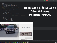 Nhận dạng Biển số xe và Đếm số lượng dùng Python-YOLOv3